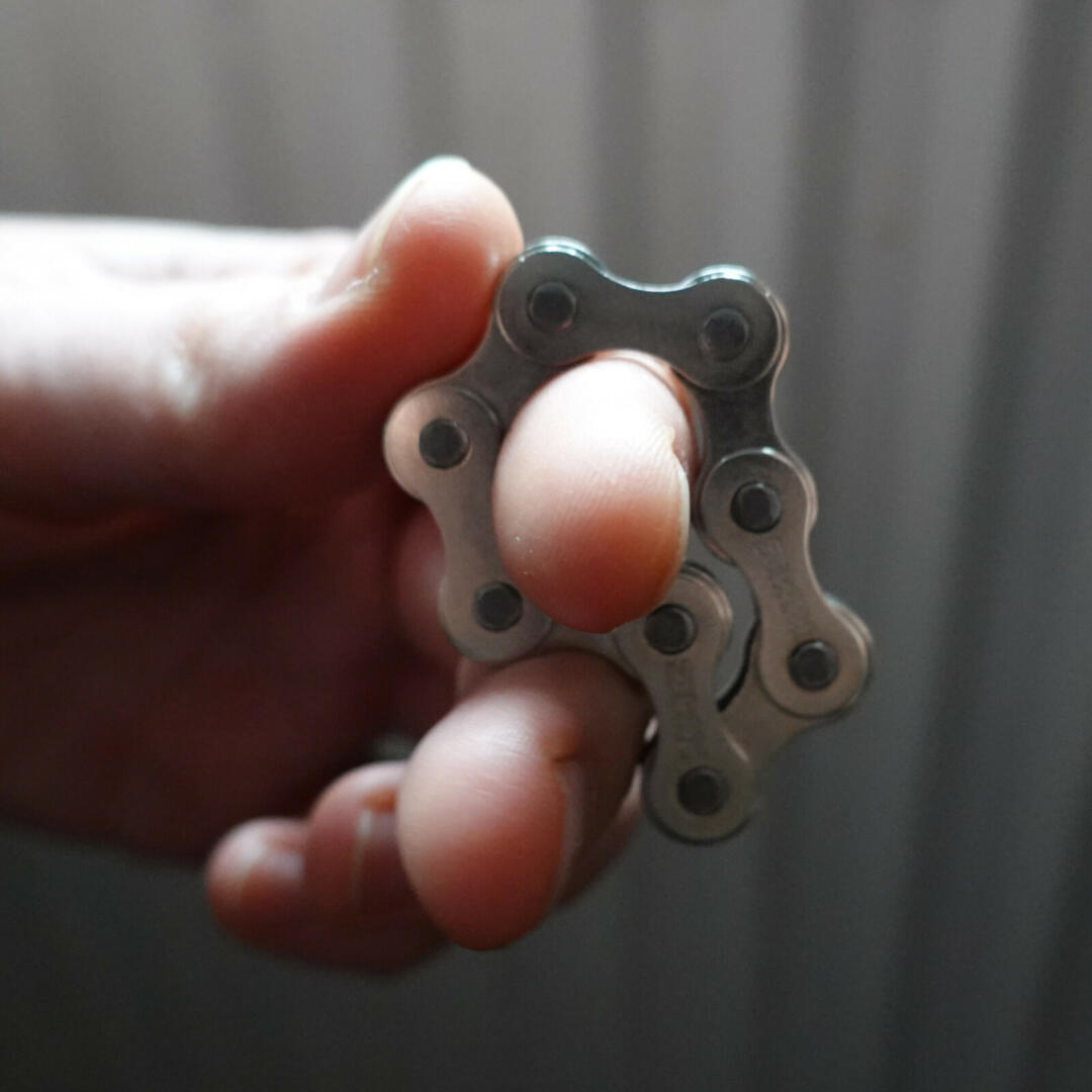 Fidget en chaîne de vélo - jouet pour doigts - jouet de bureau