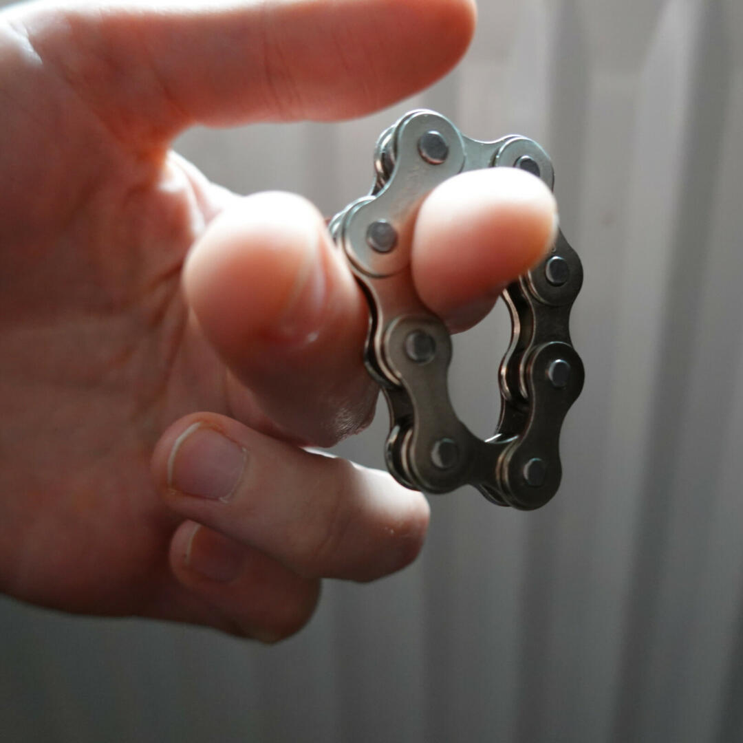 Fidget en chaîne de vélo - jouet pour doigts - jouet de bureau