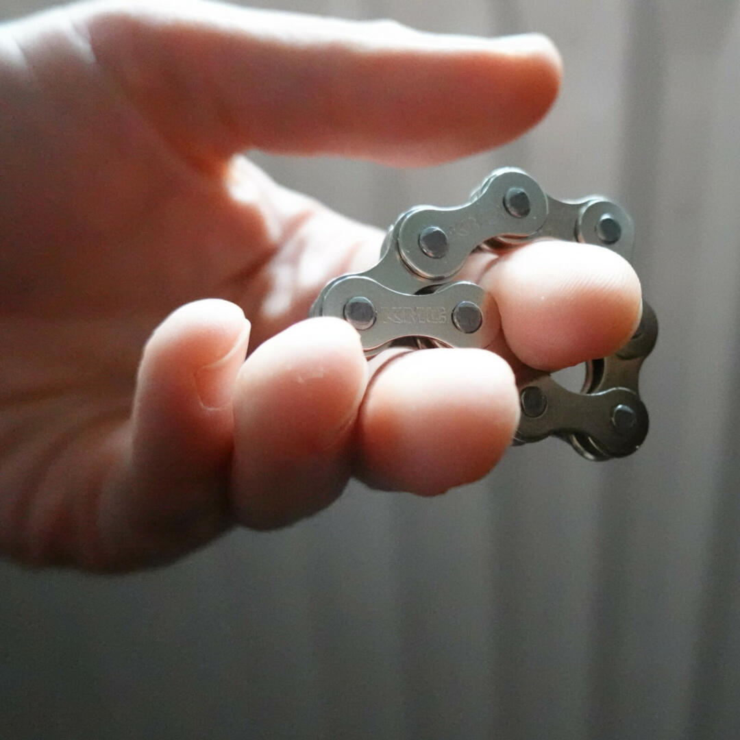 Fidget en chaîne de vélo - jouet pour doigts - jouet de bureau