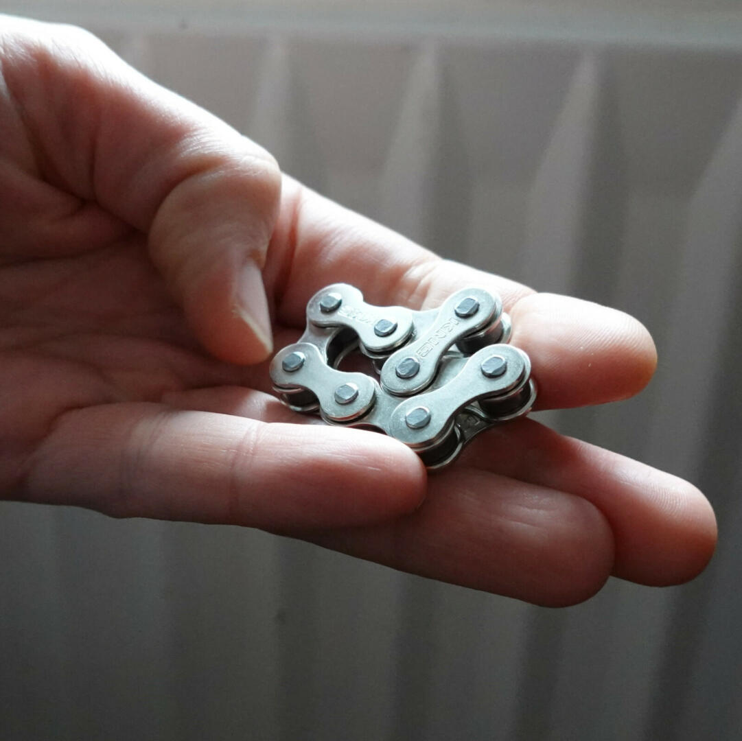 Fidget en chaîne de vélo - jouet pour doigts - jouet de bureau