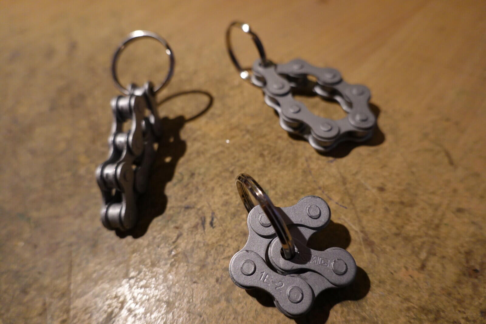 Porte-clés en chaîne de vélo