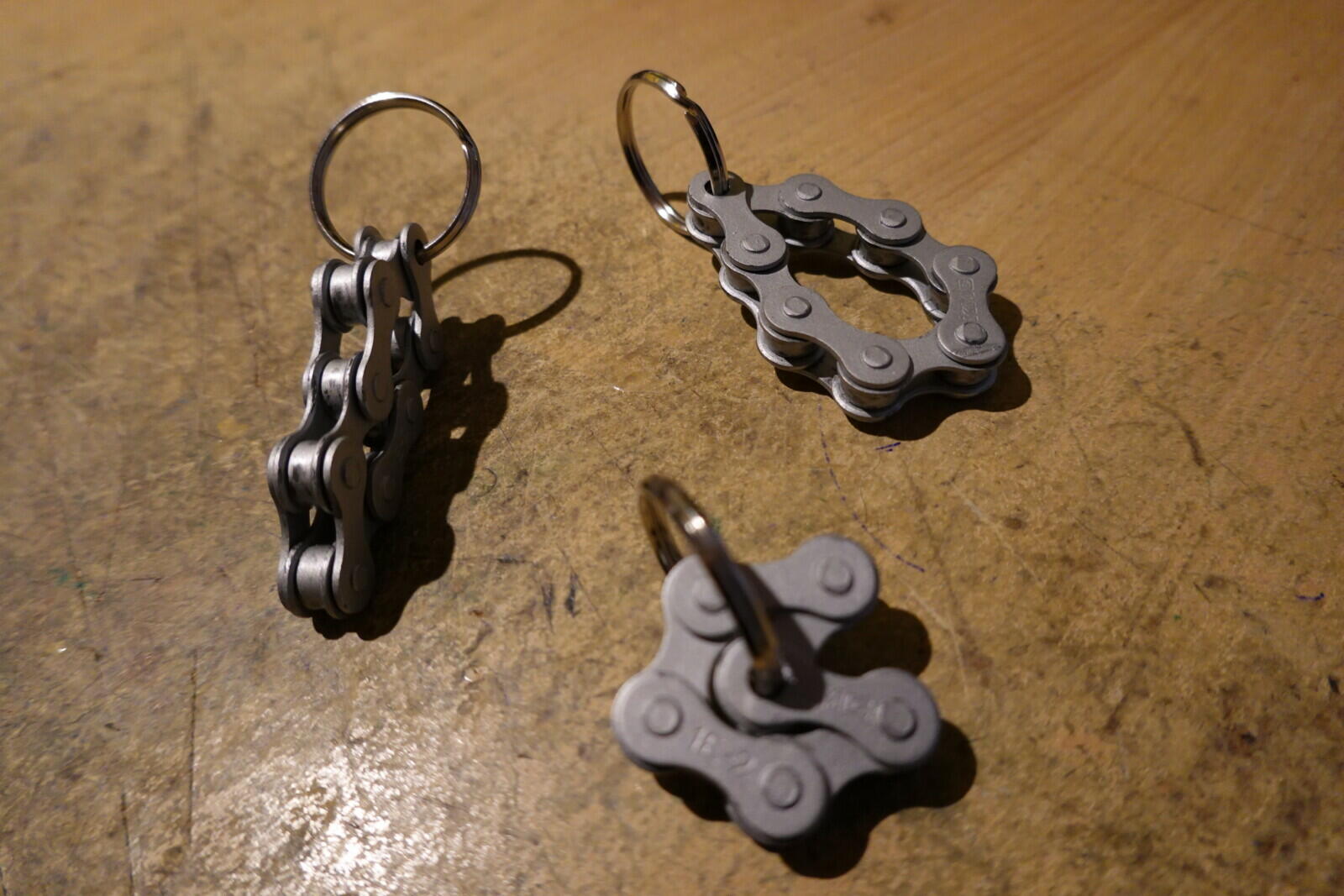 Porte-clés en chaîne de vélo