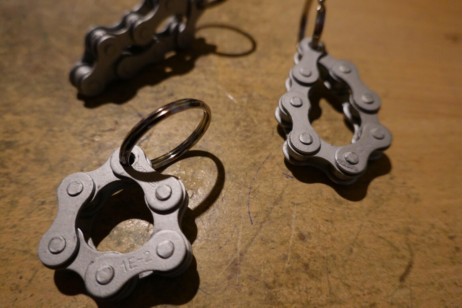 Porte-clés en chaîne de vélo