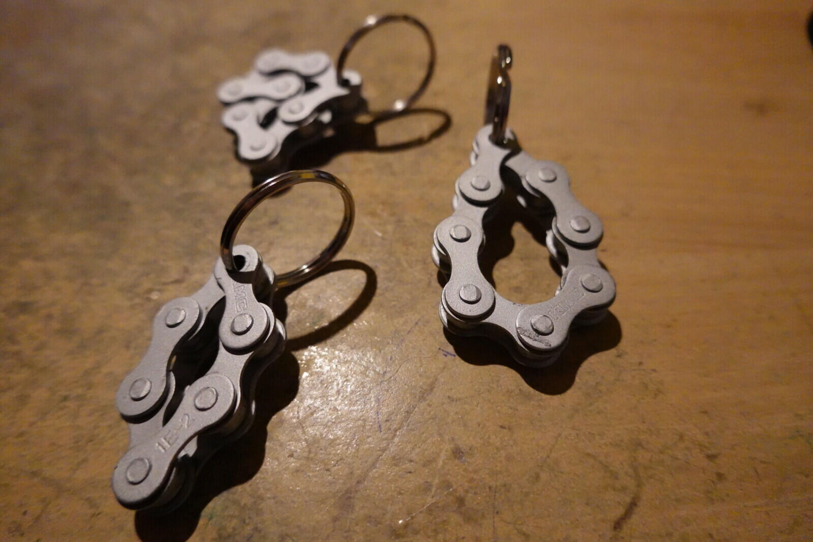 Porte-clés en chaîne de vélo