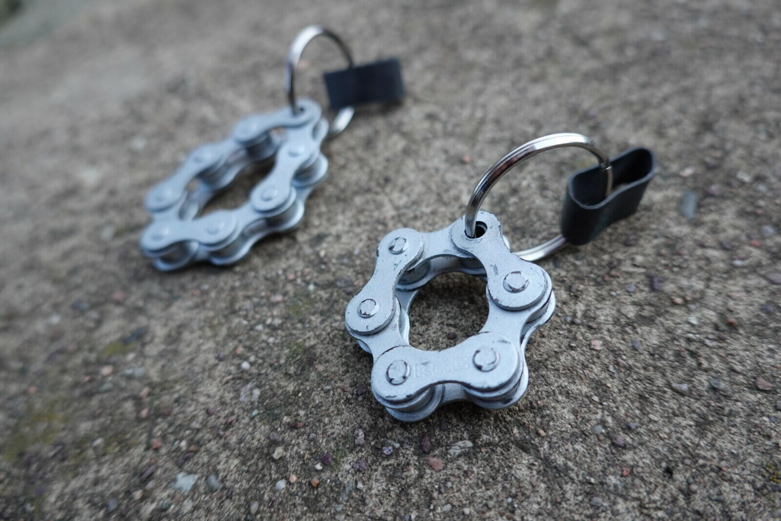 Porte-clés en chaîne de vélo
