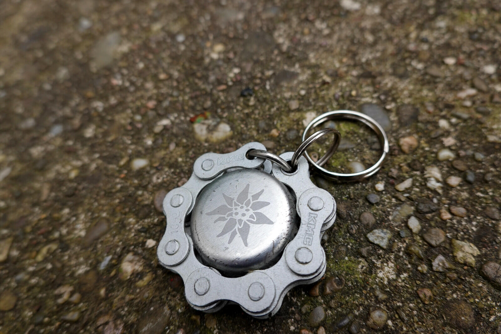 Porte-clés chaîne + capsule Edelweiss