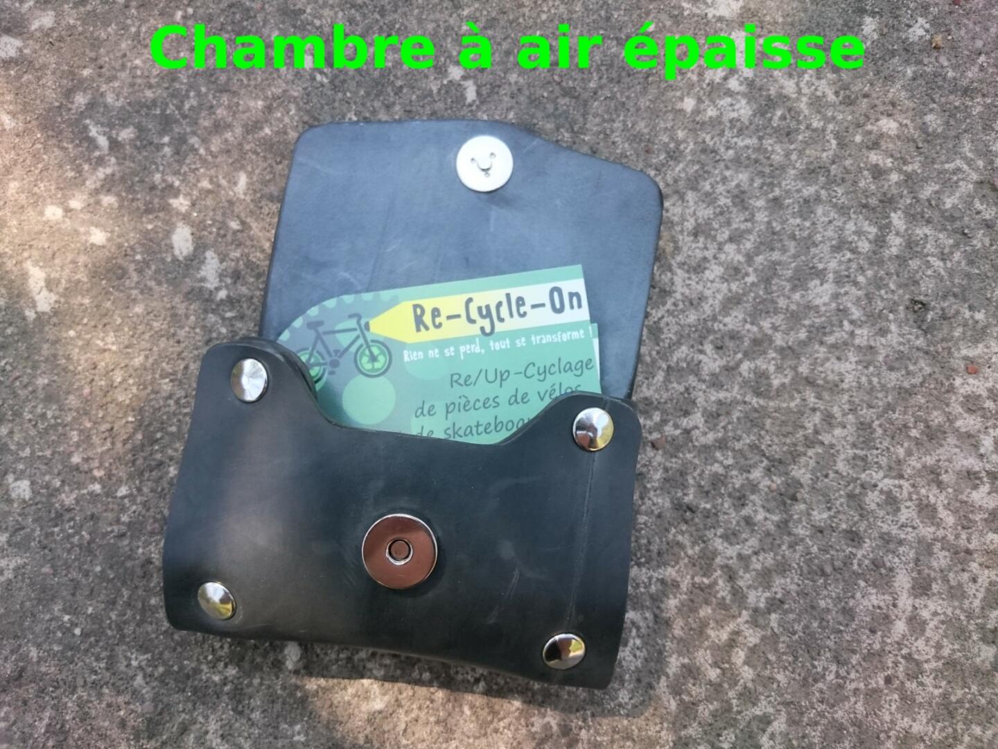 Porte-cartes en chambre à air de tracteur