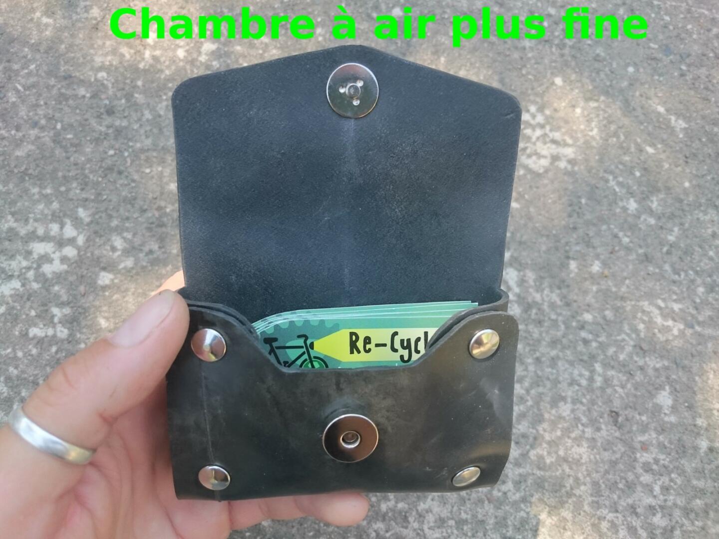 Porte-cartes en chambre à air de tracteur