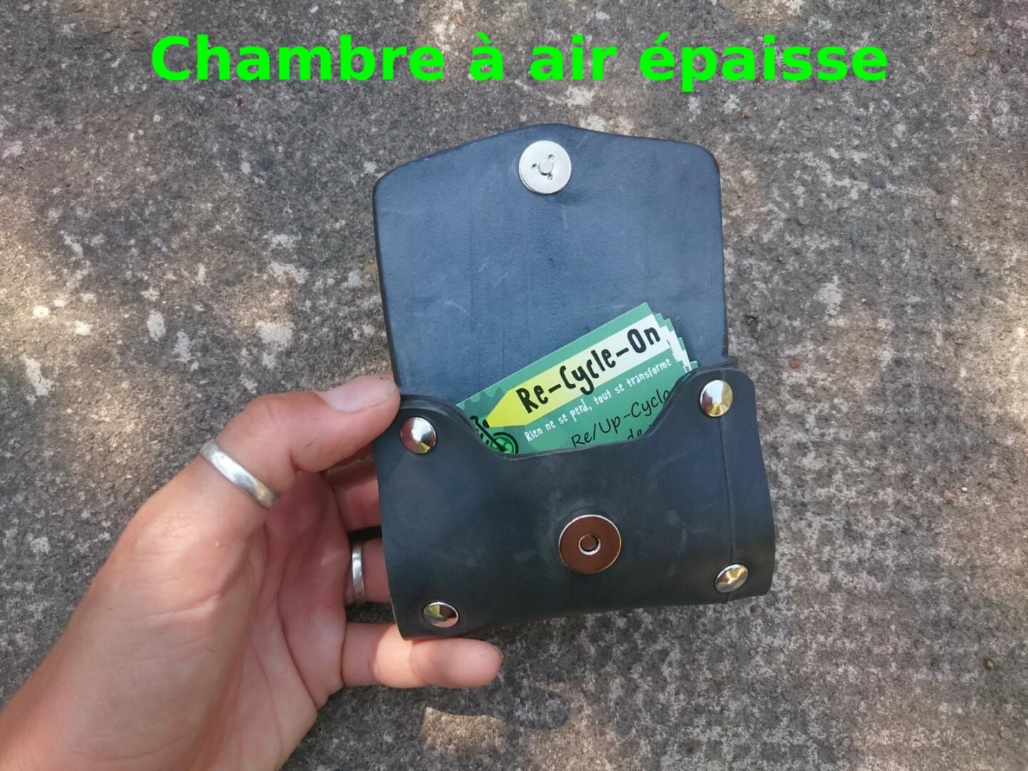 Porte-cartes en chambre à air de tracteur