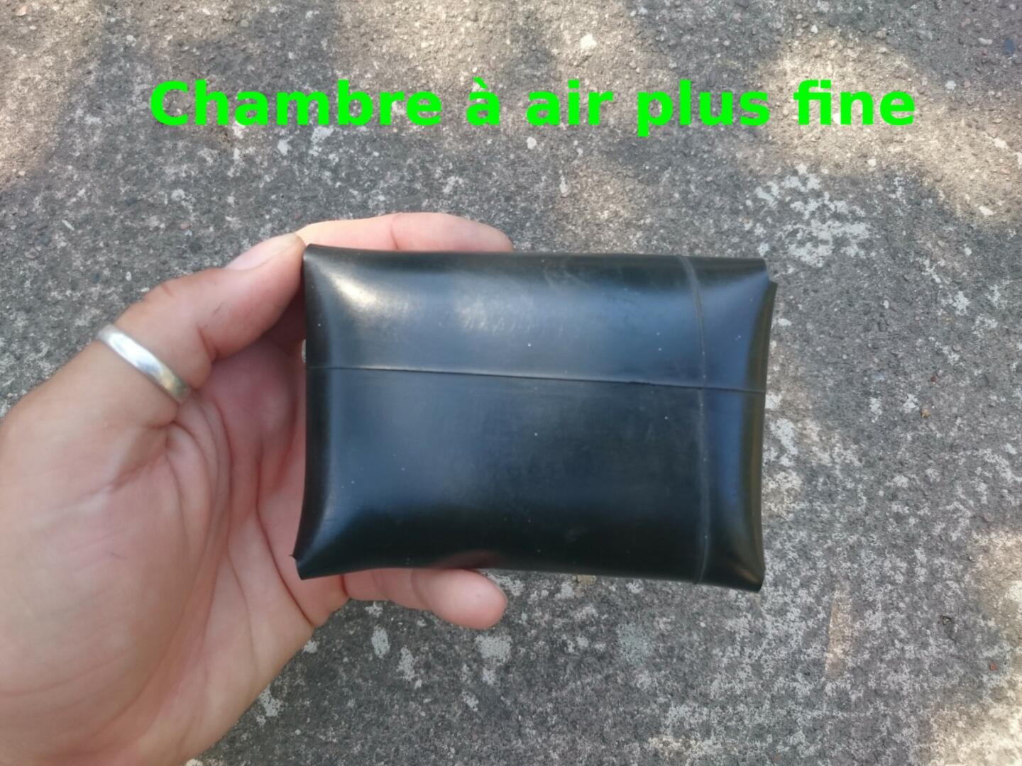 Porte-cartes en chambre à air de tracteur