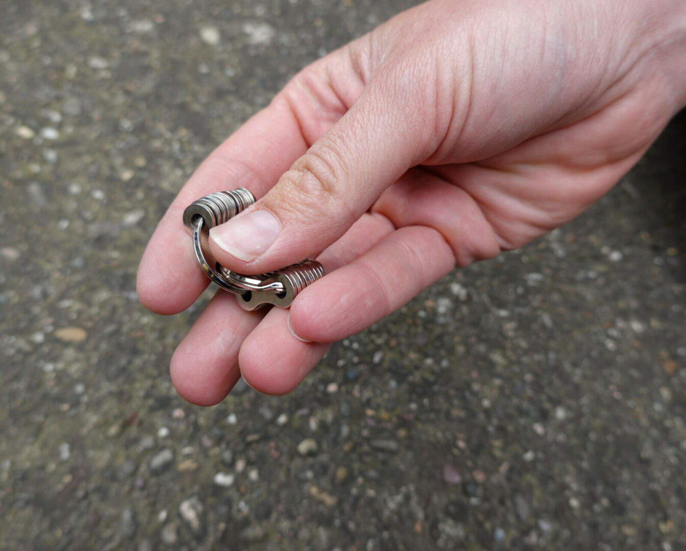 Fidget anti-stress en plaques de chaînes de vélo
