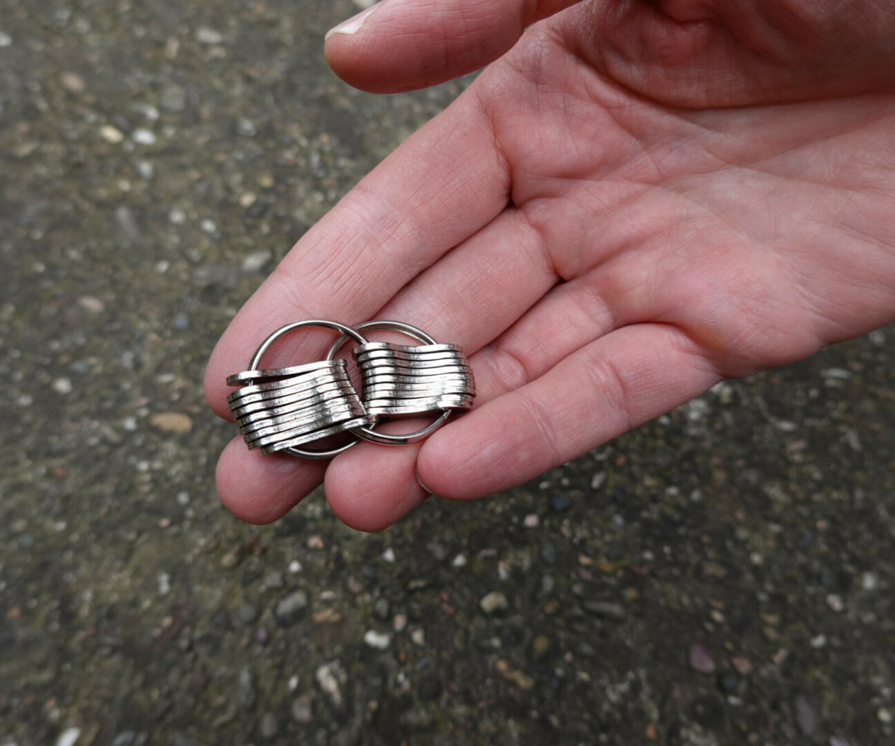 Fidget anti-stress en plaques de chaînes de vélo