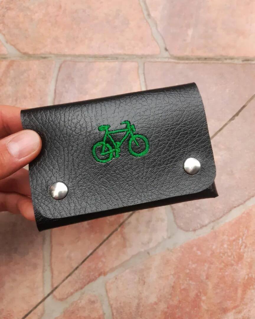 Portefeuille vegan minimaliste vélo